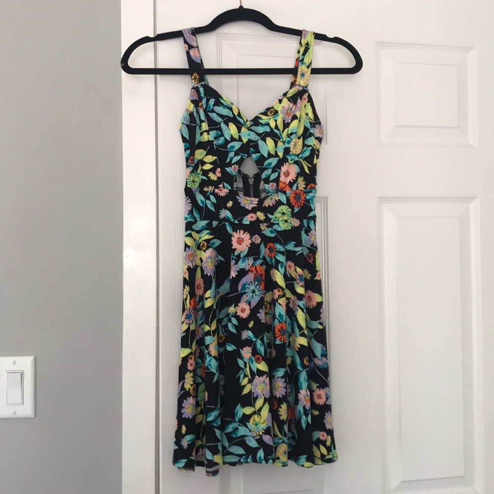 Bright floral summer dress